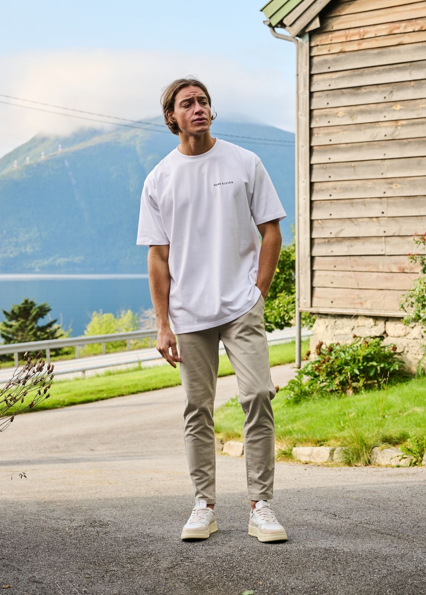 Outdoor-T-Shirt – Weiß