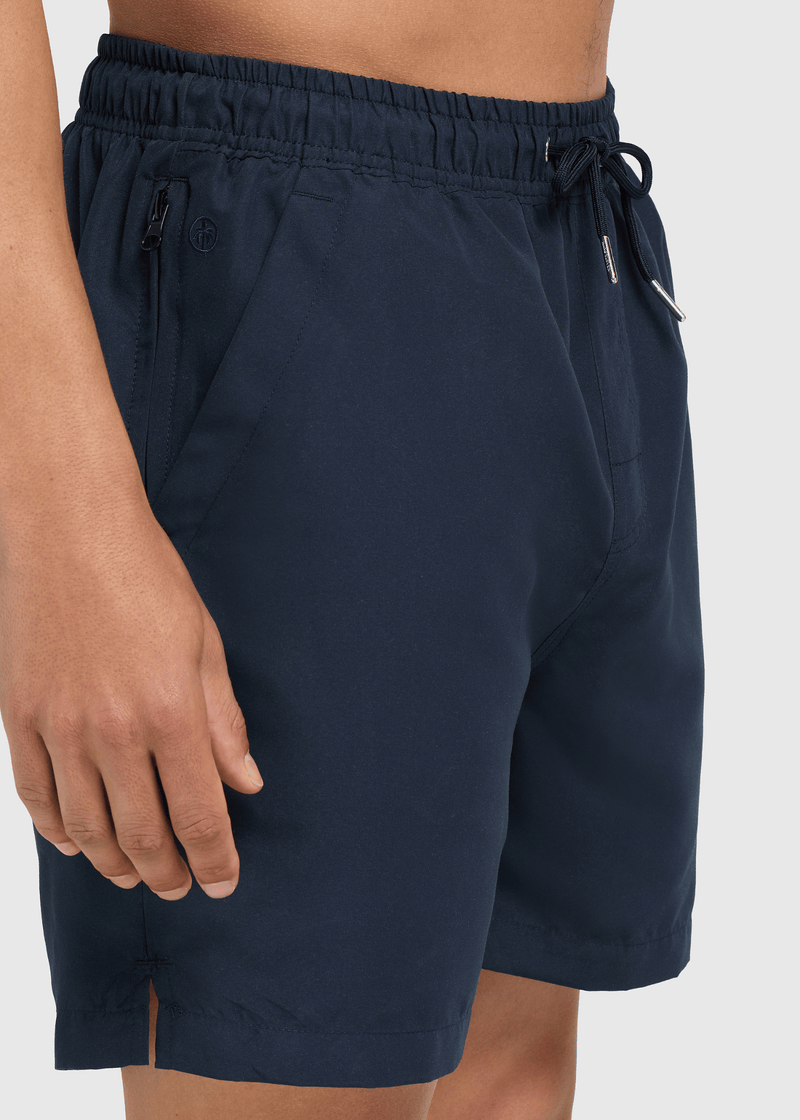 Solid Swim Short - Navy Blue