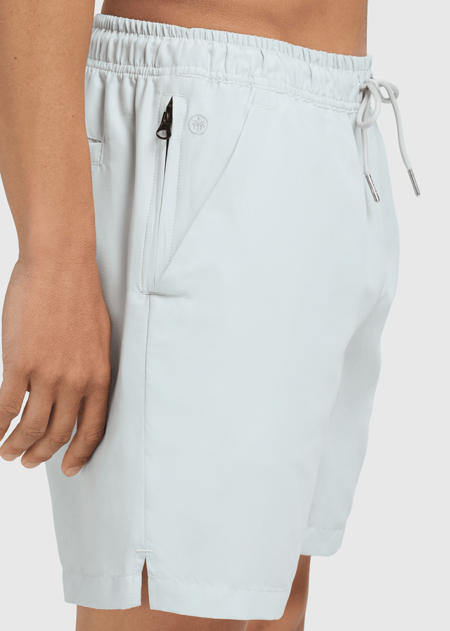 Solide Badeshorts – Hellblau