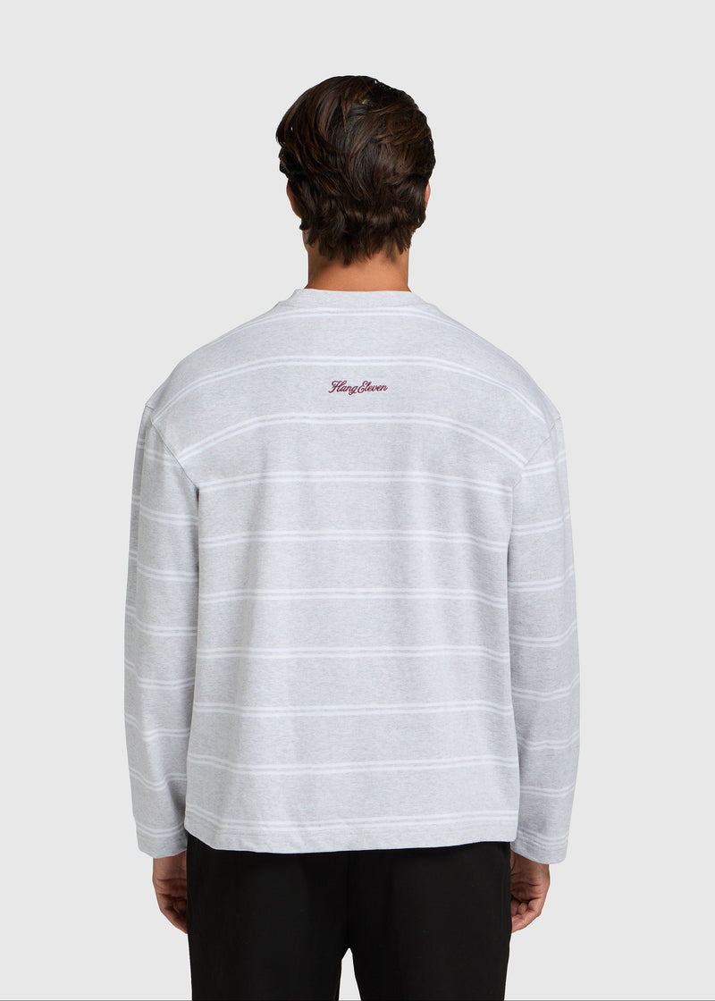 Stripe Longsleeve - White Melange