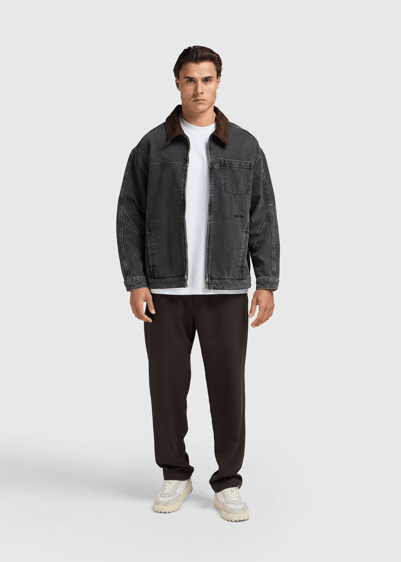 Ozzy Denim Jacket - Washed Black – Hang Eleven