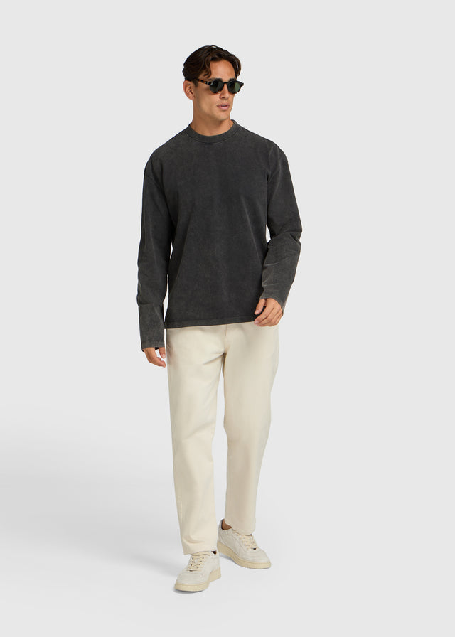 Vintage Washed Longsleeve - Off Black