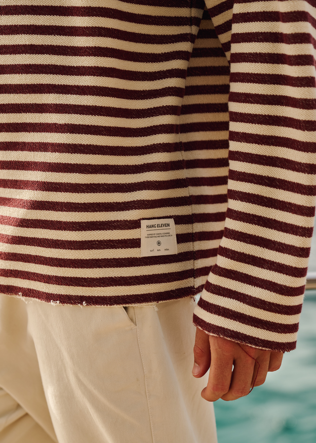 Structure Longsleeve - Bordeaux Red
