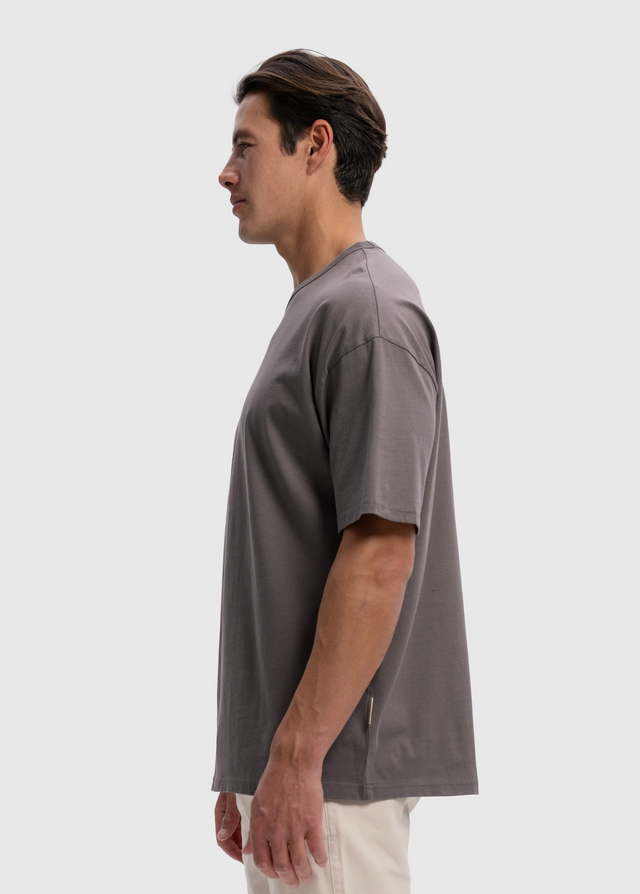 Light Oversized Premium Tee – Anthrazit