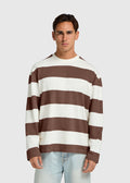 Big Stripe Longsleeve - Chocolate Brown