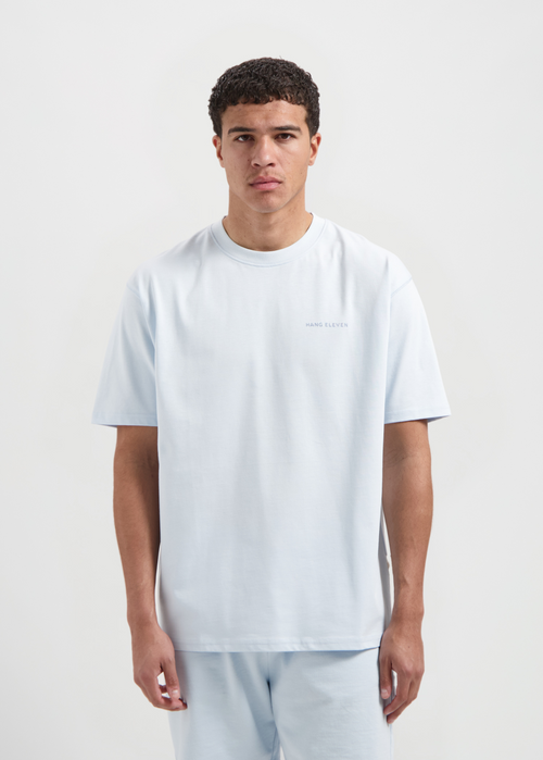Sunny Palm Tee - Light Blue