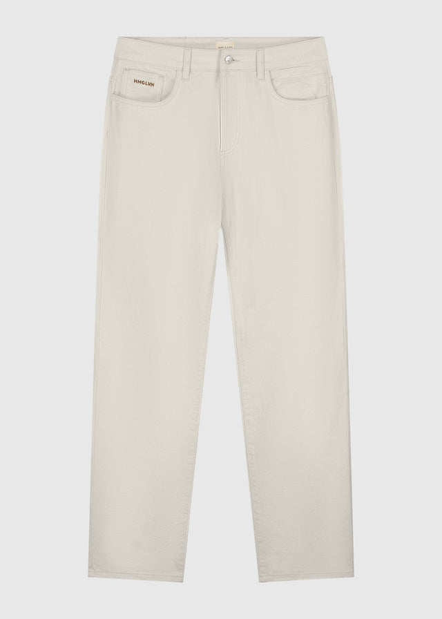 Le jean droit Premium - Sable clair