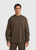 Vintage Washed Heavy Longsleeve - Brown