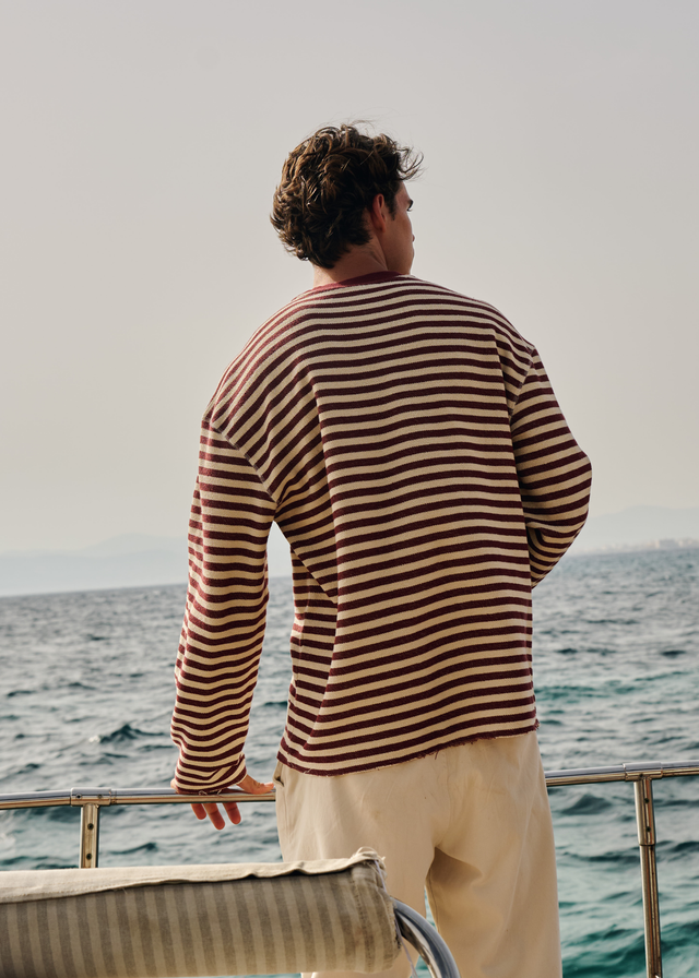 Structure Longsleeve - Bordeaux Red