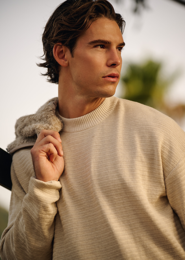 Fancy Structure Crewneck - Sand