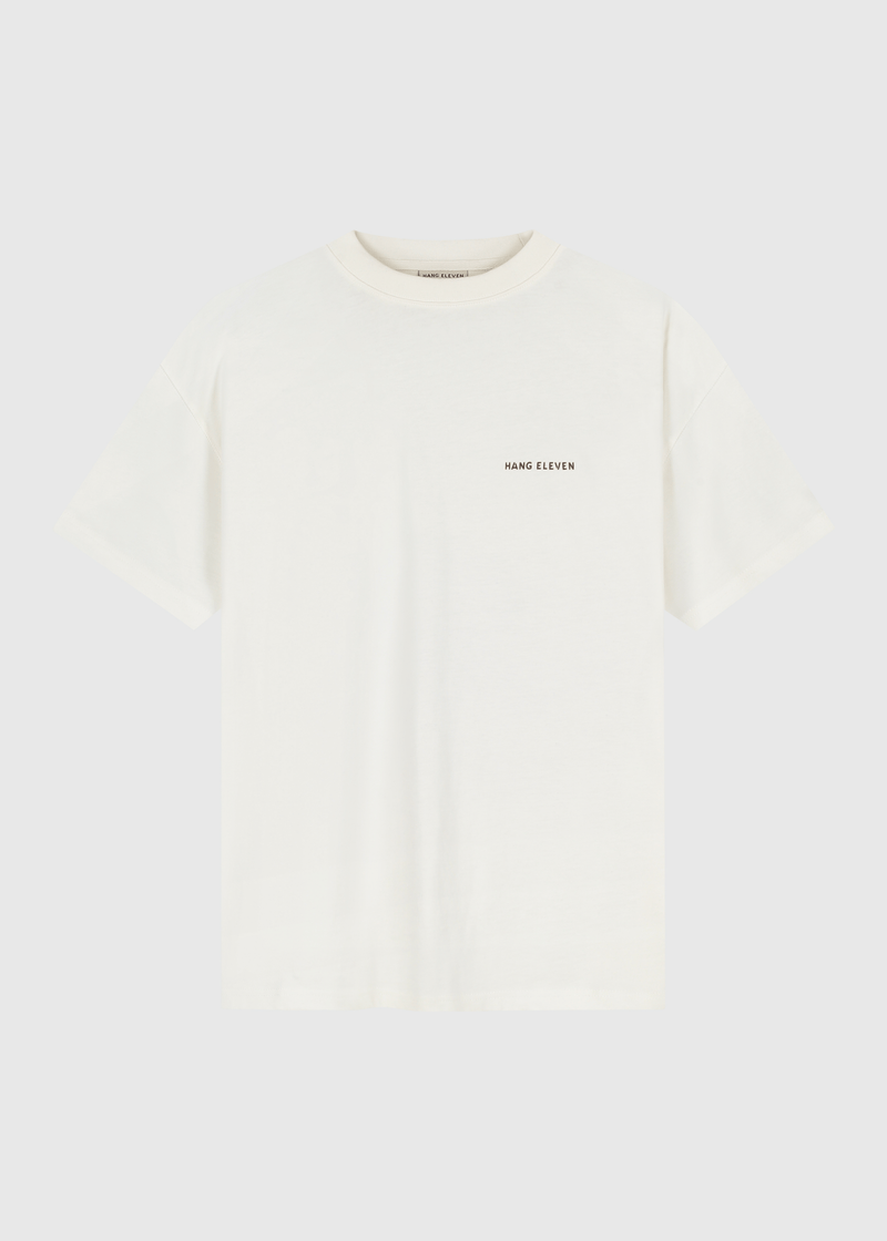 Floral Tee - White Sand