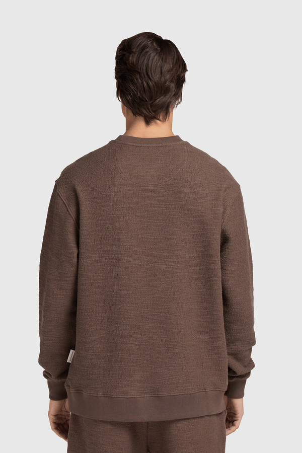 Bouclé Crewneck - Brown