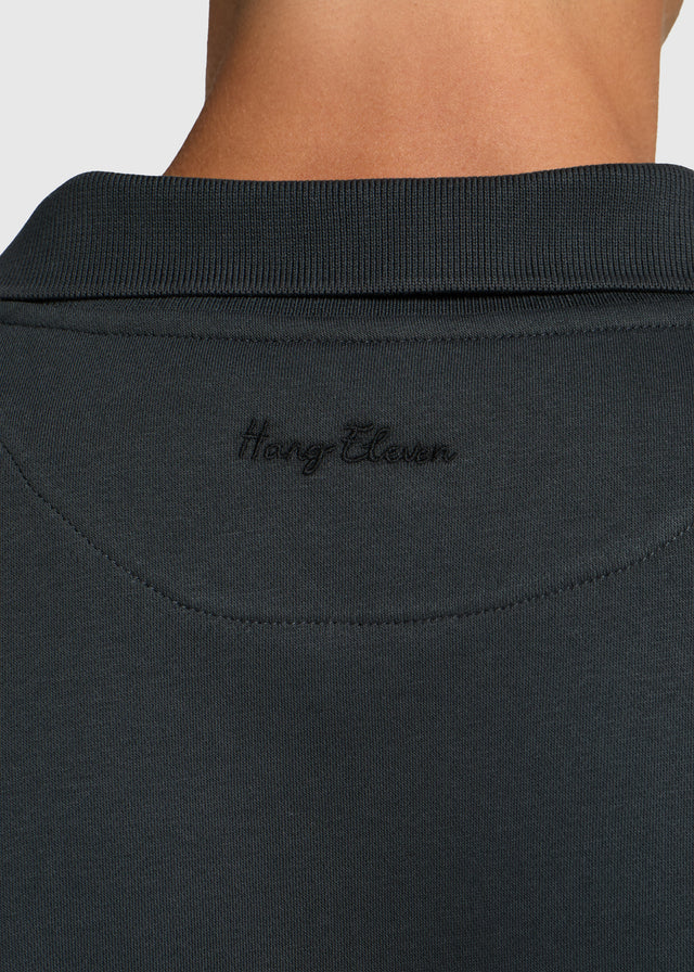 The Boxy Polo - Off Black