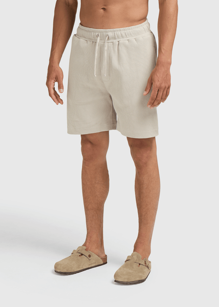 Relaxed Waffle Short- Sand