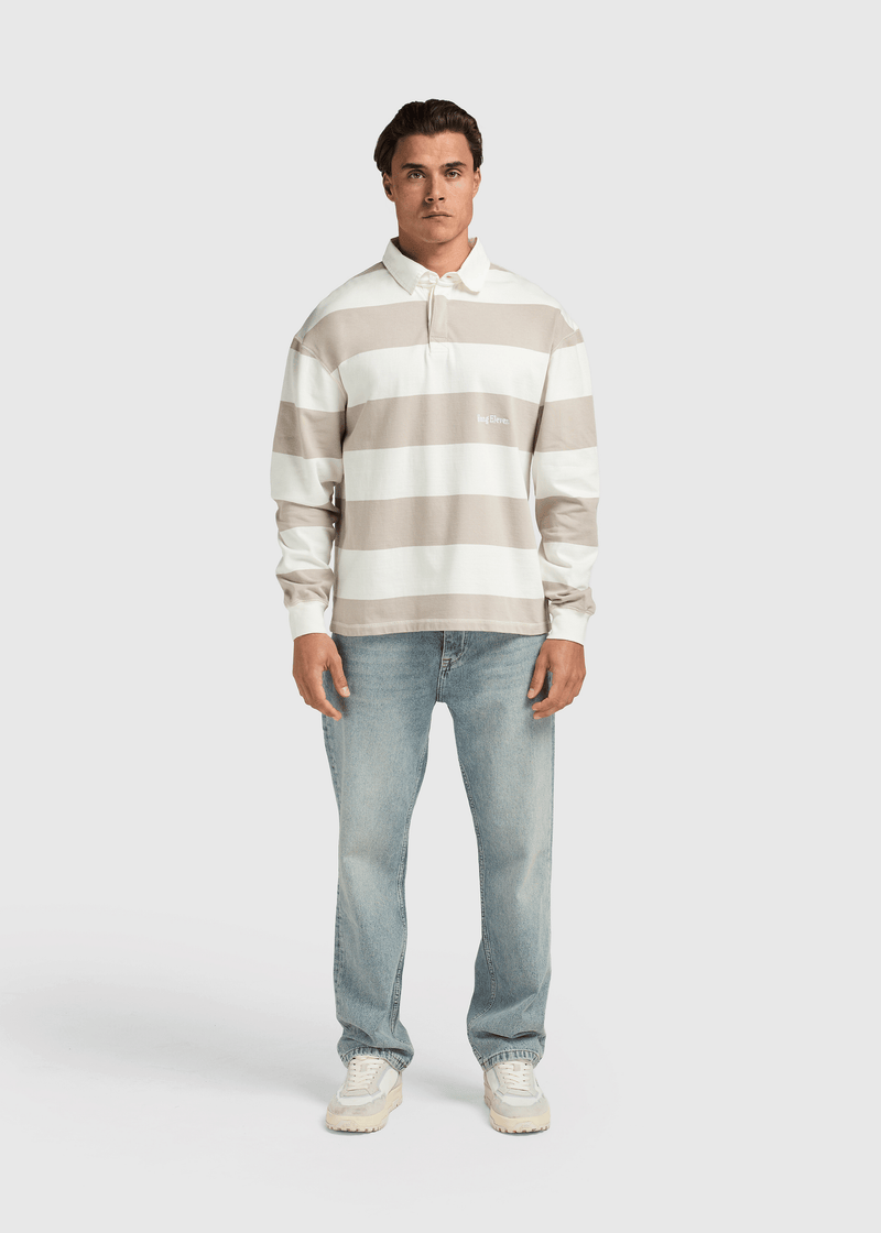 Big Stripe Polo - Sand
