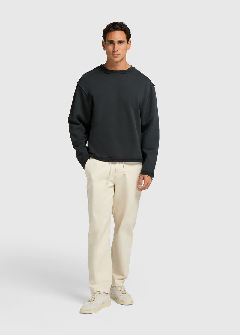 The Raw Crewneck - Off Black