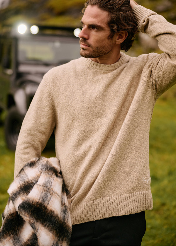 Premium Knit Crewneck - Khaki