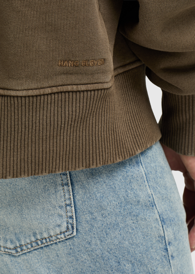 Kapuzenpullover mit Farbverlauf – Braun