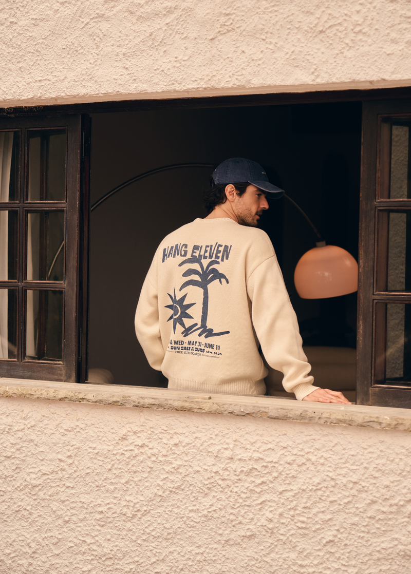 Paradise Knit Crewneck - Sand