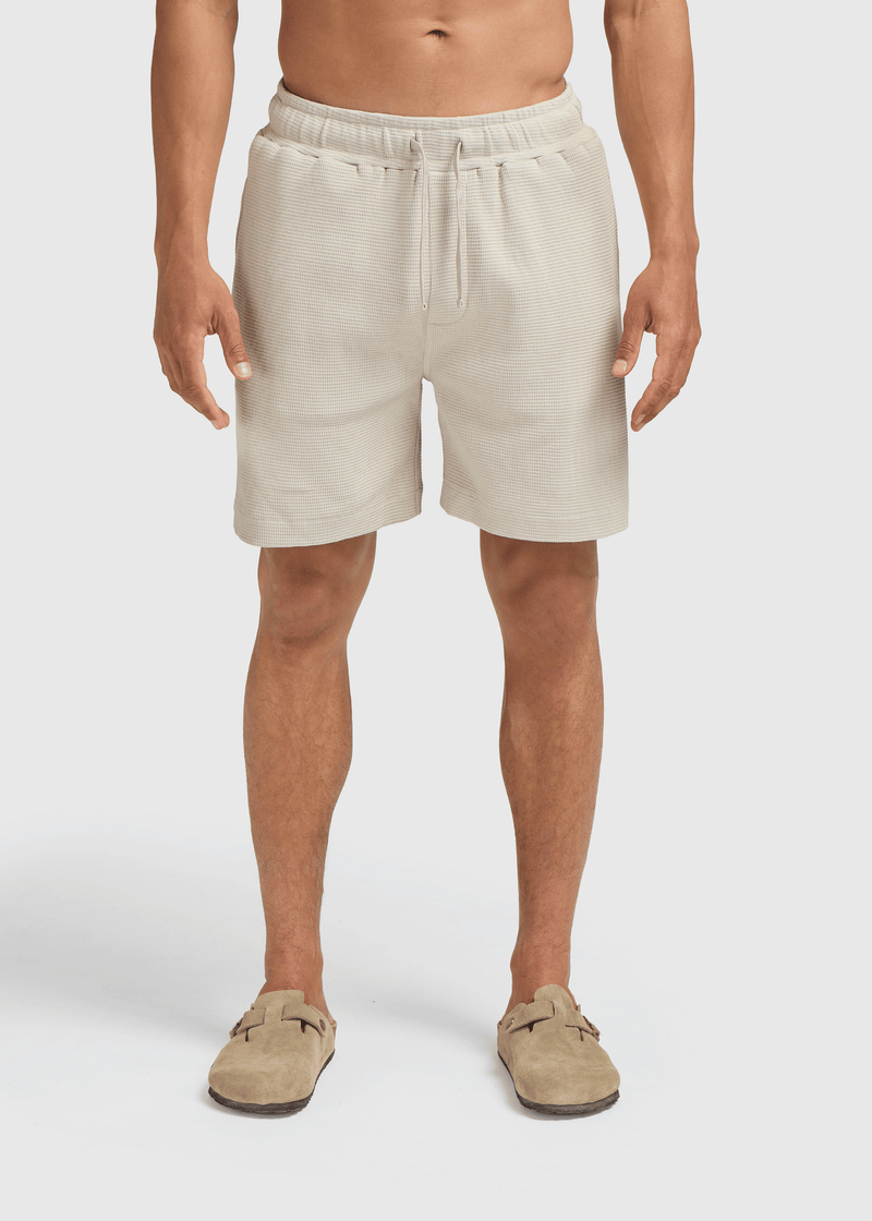 Relaxed Waffle Short- Sand