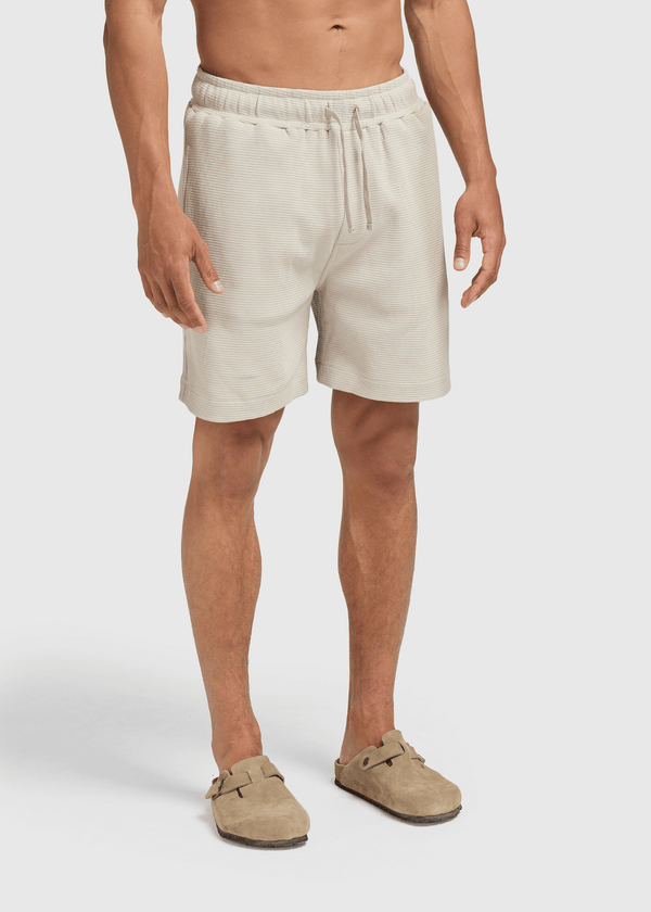 Relaxed Waffle Short- Sand