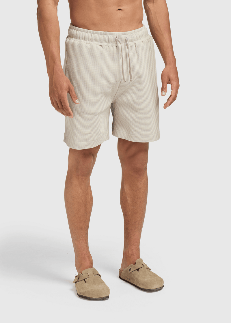 Relaxed Waffle Short- Sand