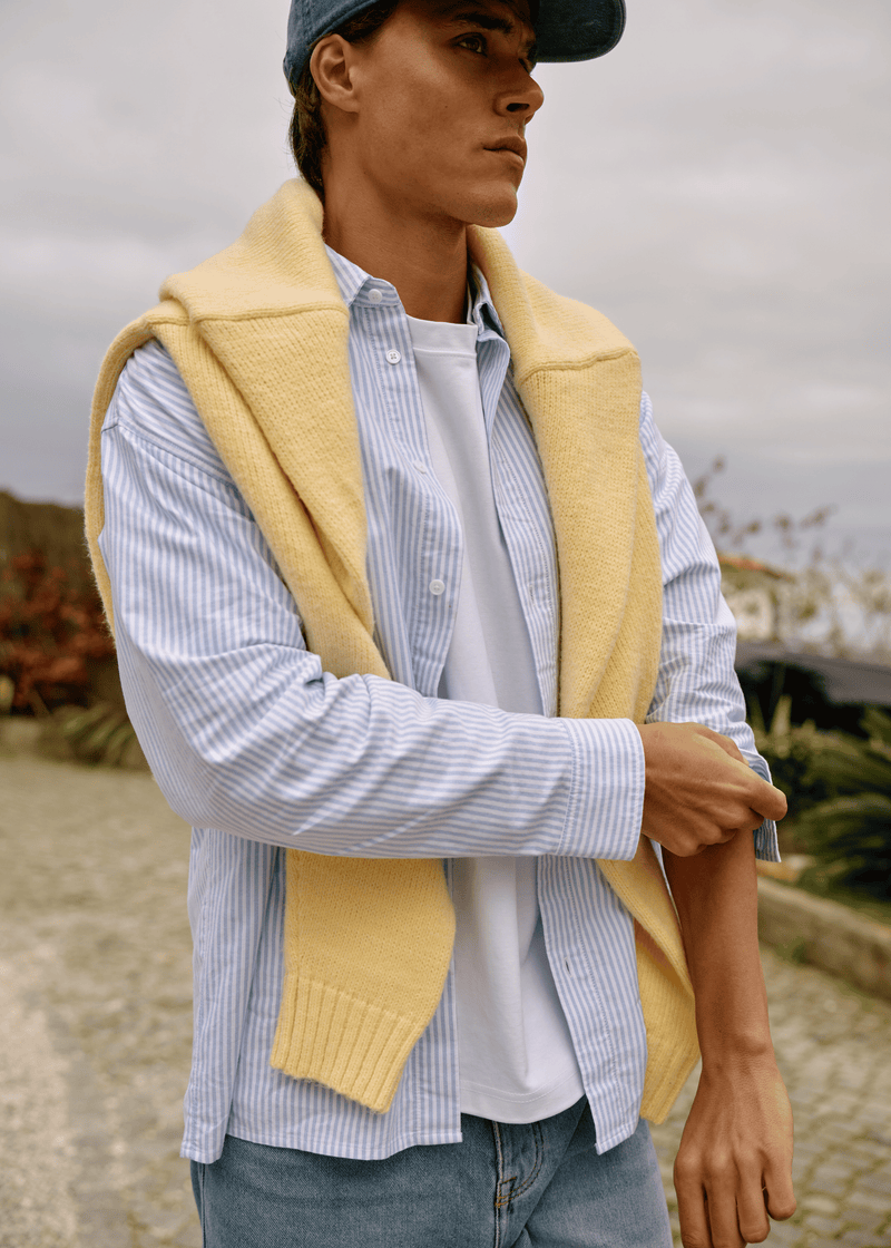 Oxford Shirt - Blue Striped