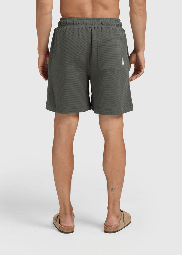Short gaufré décontracté - Vert chimère