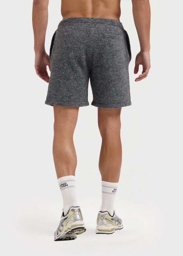 Weiche Strickshorts – Anthrazit