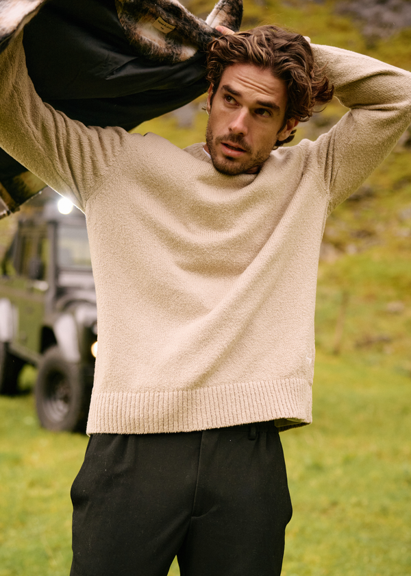 Premium Knit Crewneck - Khaki