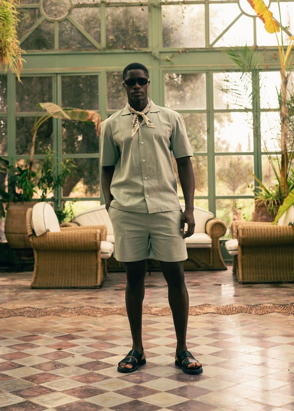Uni Slub Shirt - Sage Green
