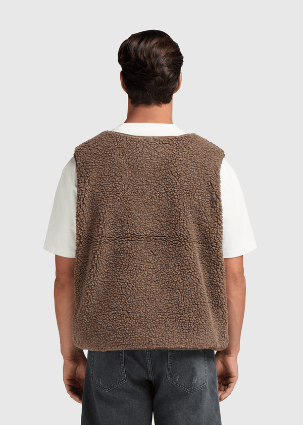 Premium Teddy Vest - Brown