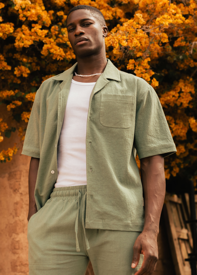 Structure Shirt - Sage Green