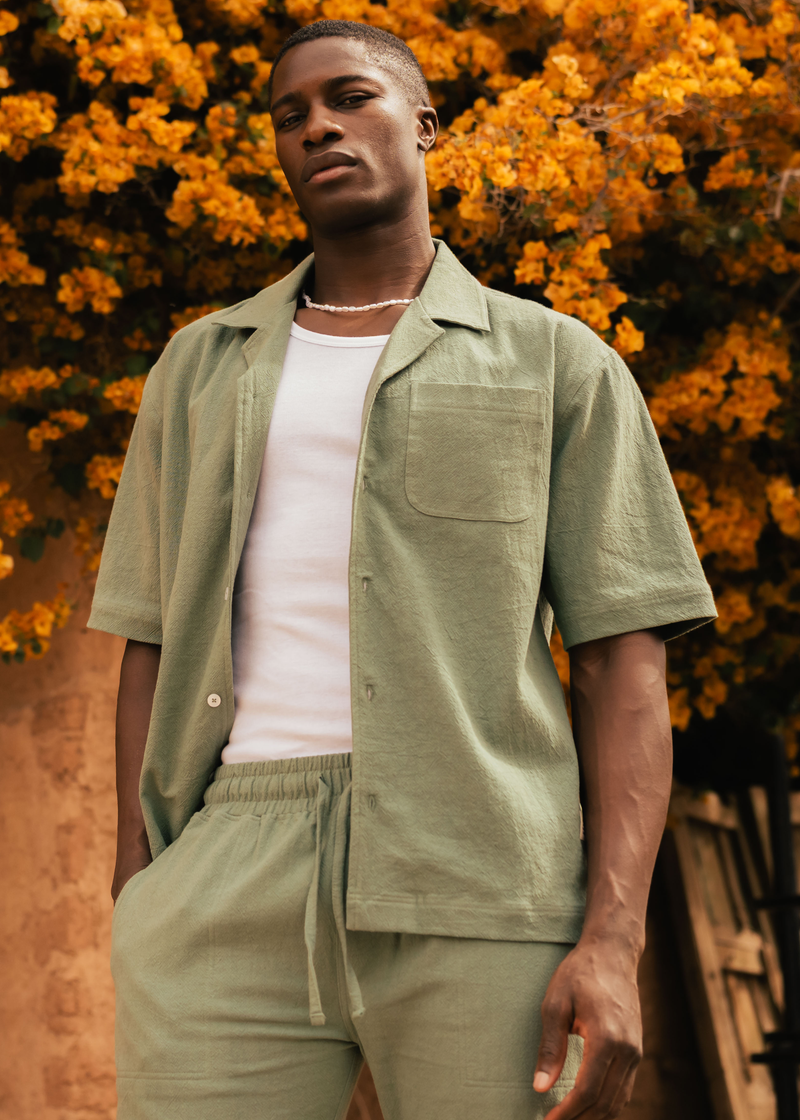 Structure Shirt - Sage Green