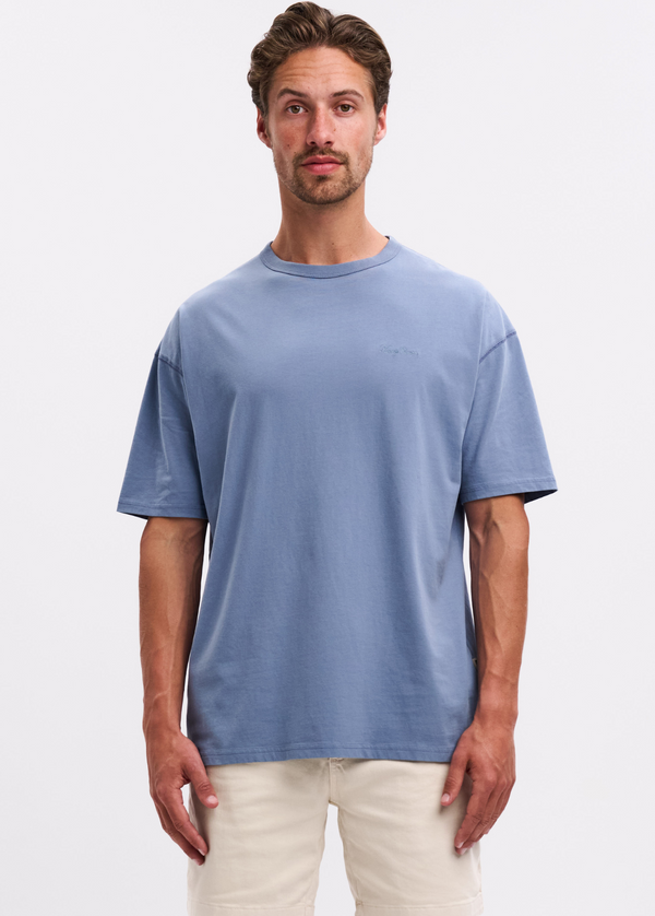 Organic Soft Tee - Dusty Blue