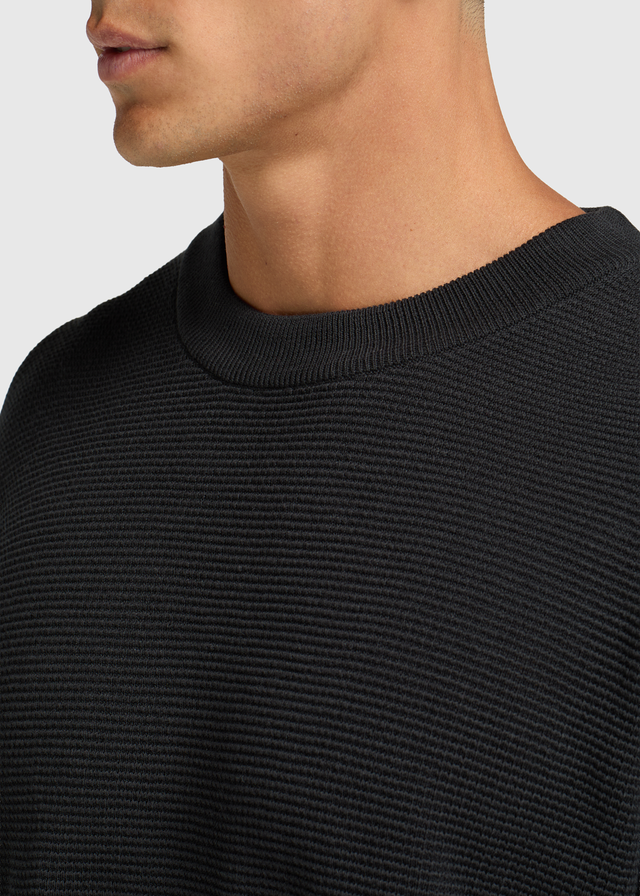 Fancy Structure Crewneck - Off Black