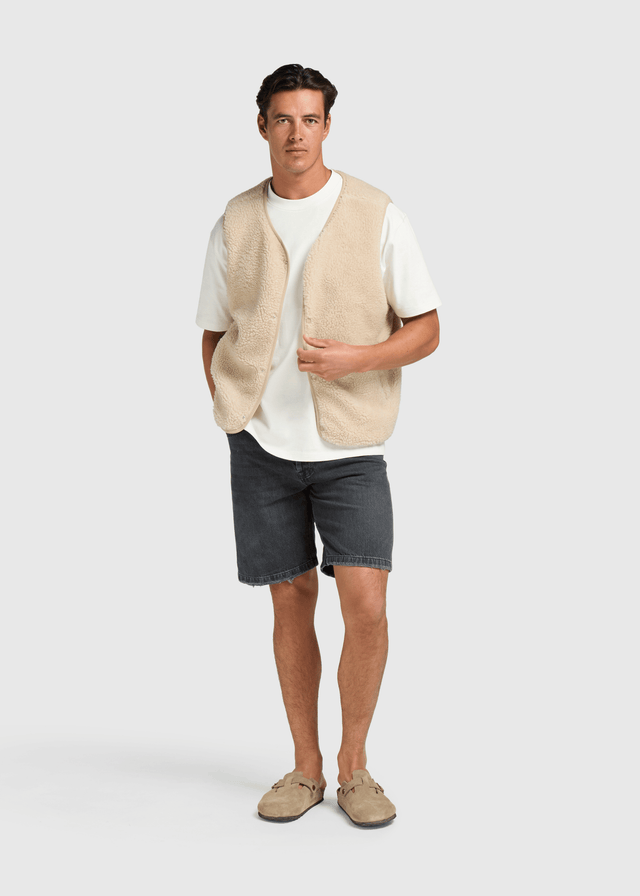 Premium Teddy Vest - Sand