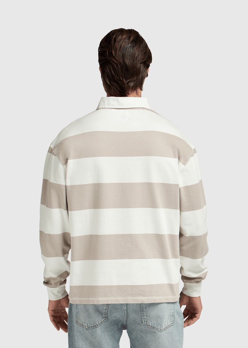 Big Stripe Polo - Sand