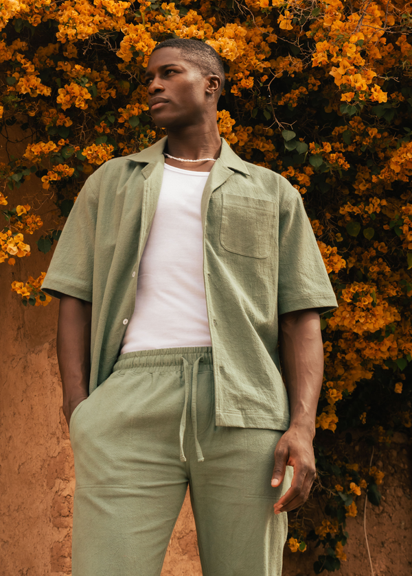 Chemise Structure - Vert Sauge
