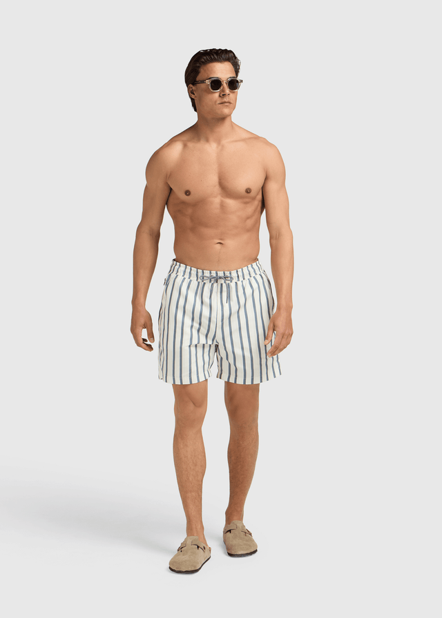 Short de Bain Multi Rayé - Sable