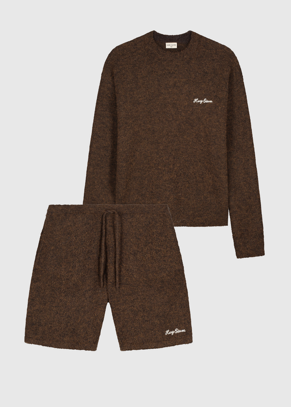 Soft Knitted Set - Brown