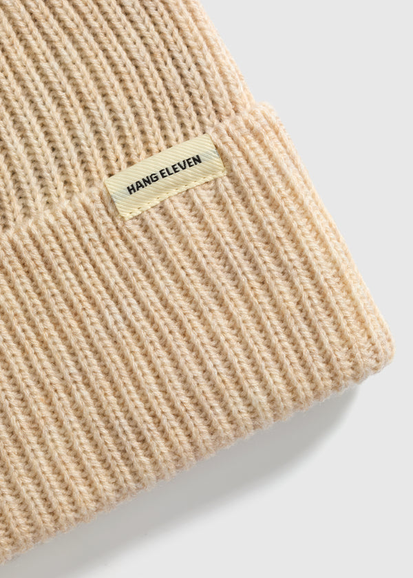Premium Beanie - Sand Melange