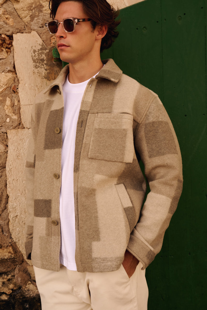 Block Overshirt - Green