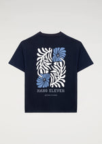 Organic Botanic Tee - Navy Blue