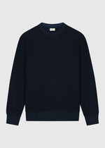 Bouclé Crewneck - Navy