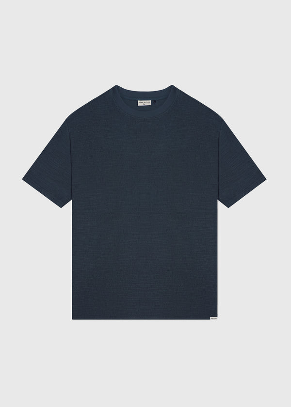 Boucle Tee - Navy Blue
