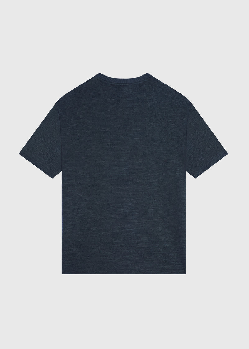 Boucle Tee - Navy Blue