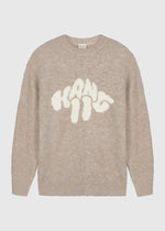 Bouclé Logo Knit - Sand