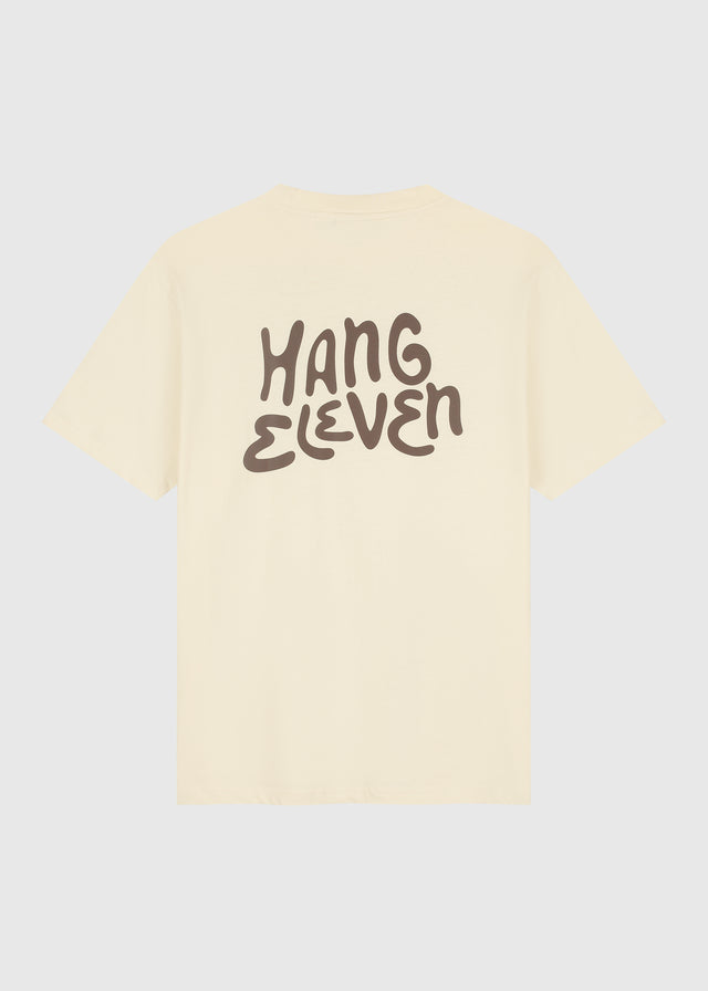Marken-T-Shirt – Sand