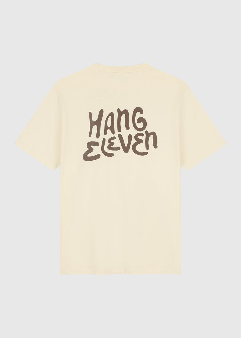 Marken-T-Shirt – Sand